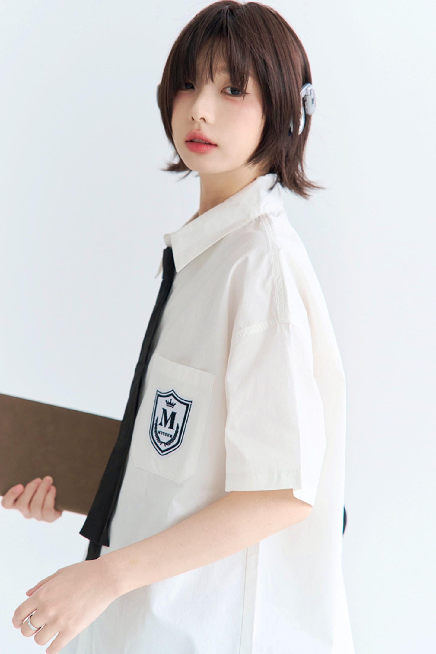 シャツ ゆったり フィット カレッジ