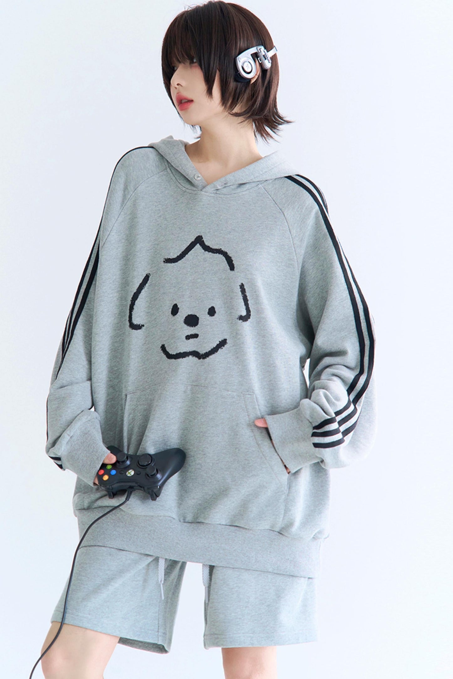 セットアップ スウェットパンツ リラックスフィット プリント