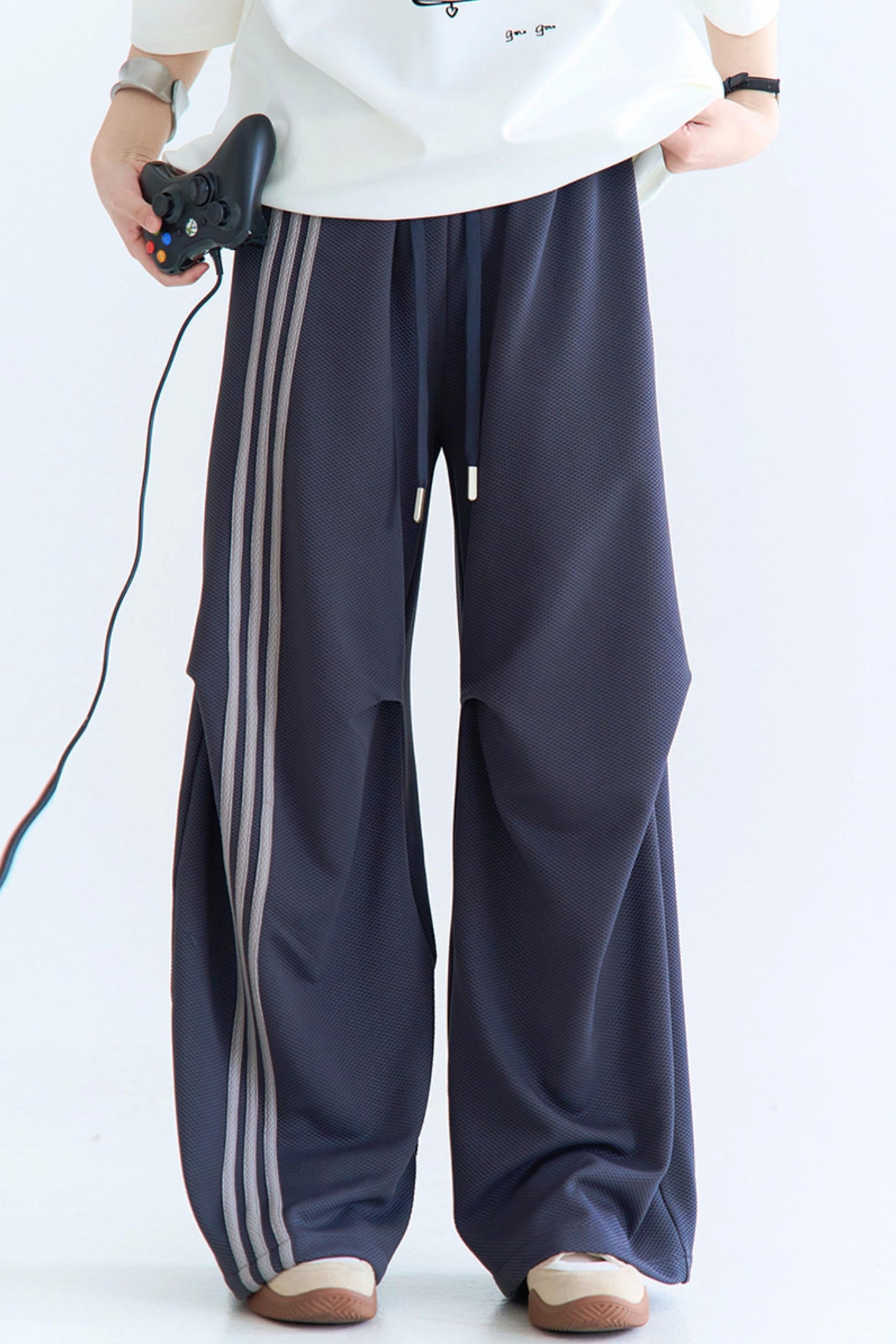 クラッシュレッグパンツ ワイドカラー