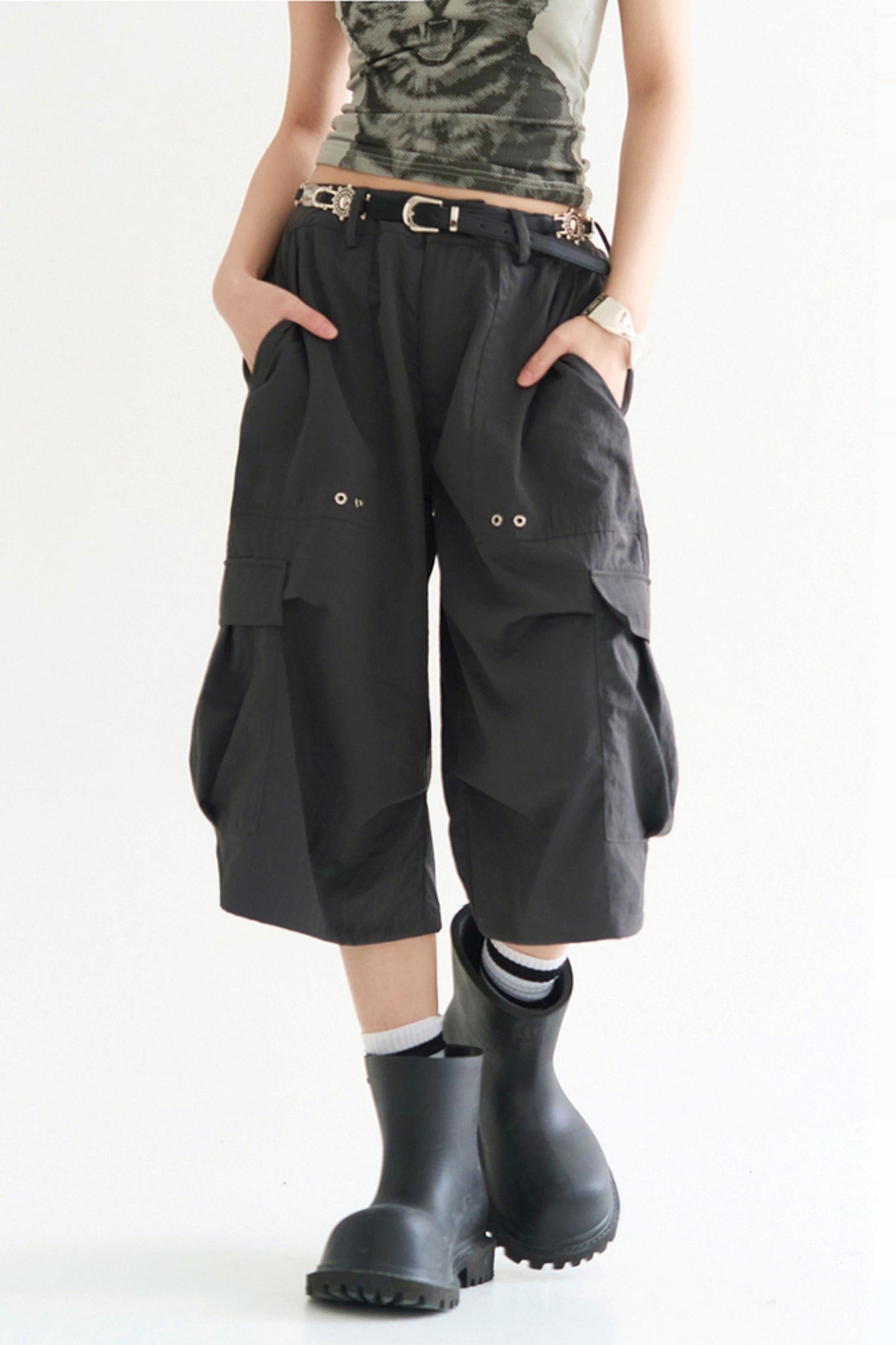 Y2K Cargo Casual Pants Airy