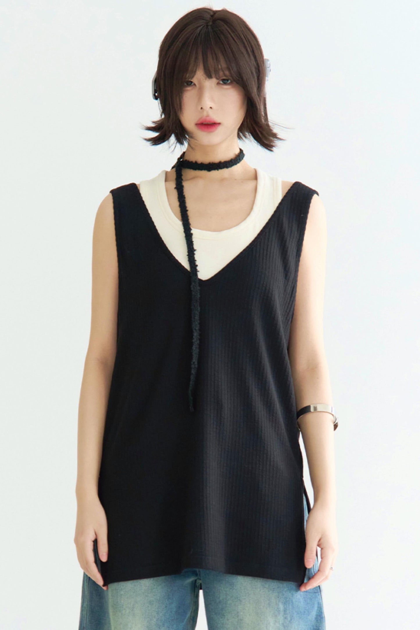 Fit Camisole Schlitz Lose