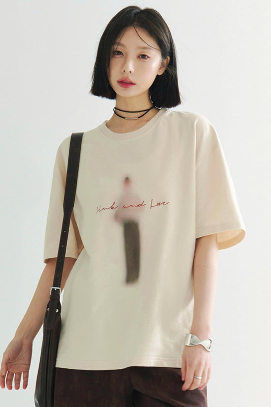 コットンシルエット ブラードTシャツ