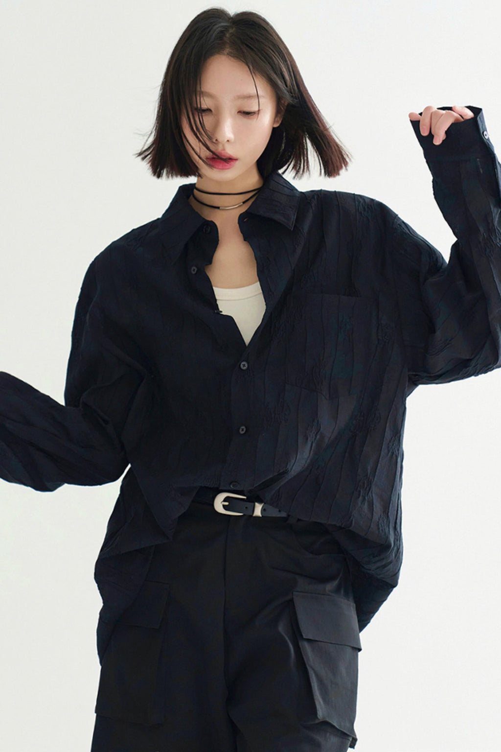Tops Lightweight Solid Long Sleeve