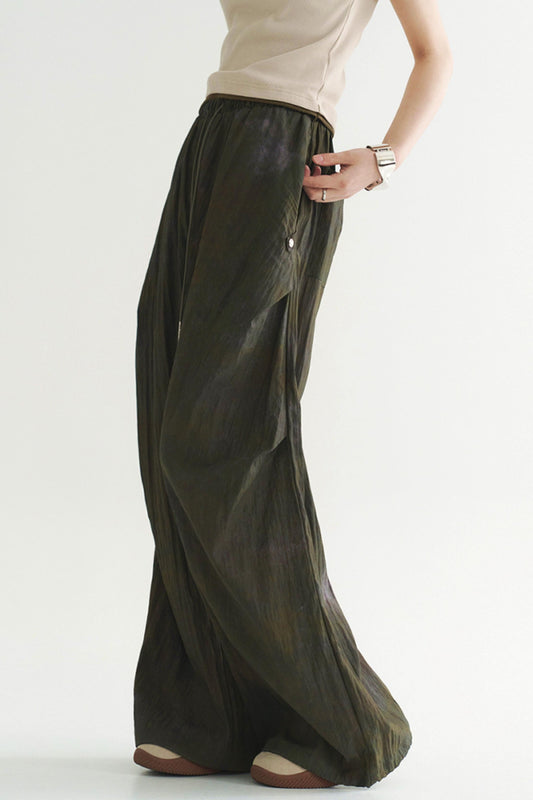 ドレーププリーツカジュアルパンツ