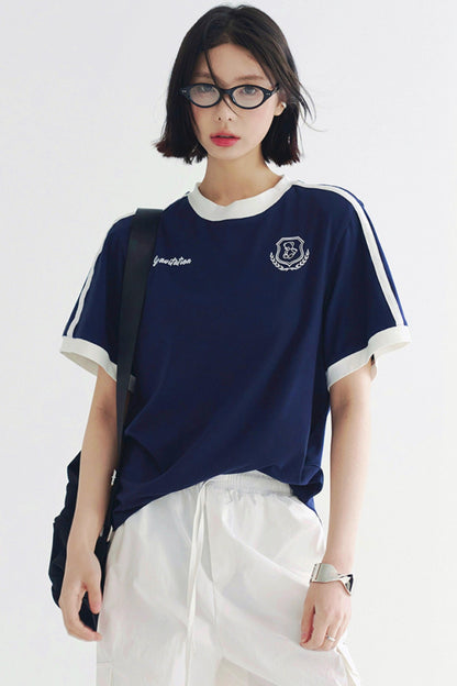 グラビティポジティブTシャツ ベアバッジプリント