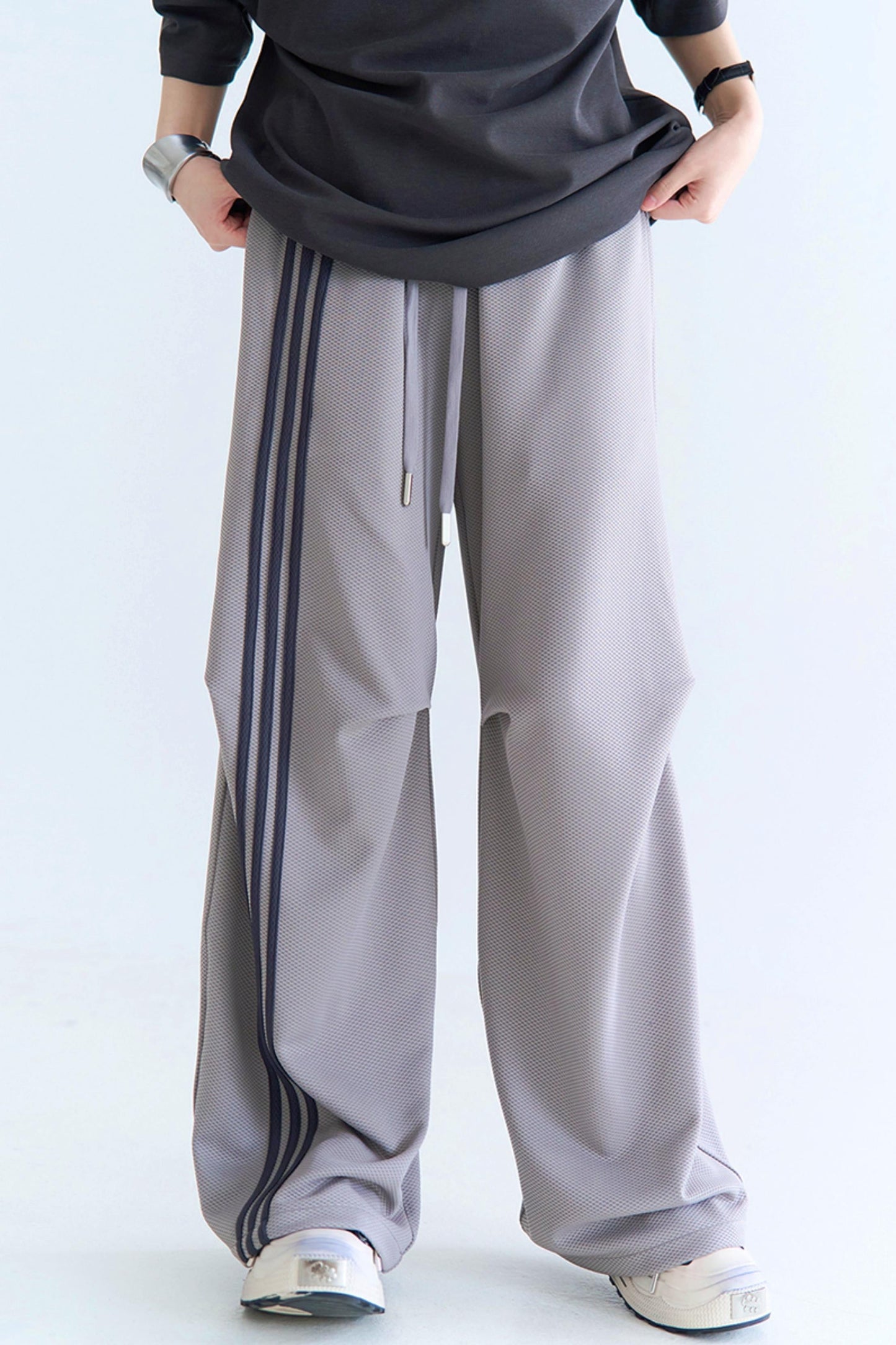 クラッシュレッグパンツ ワイドカラー