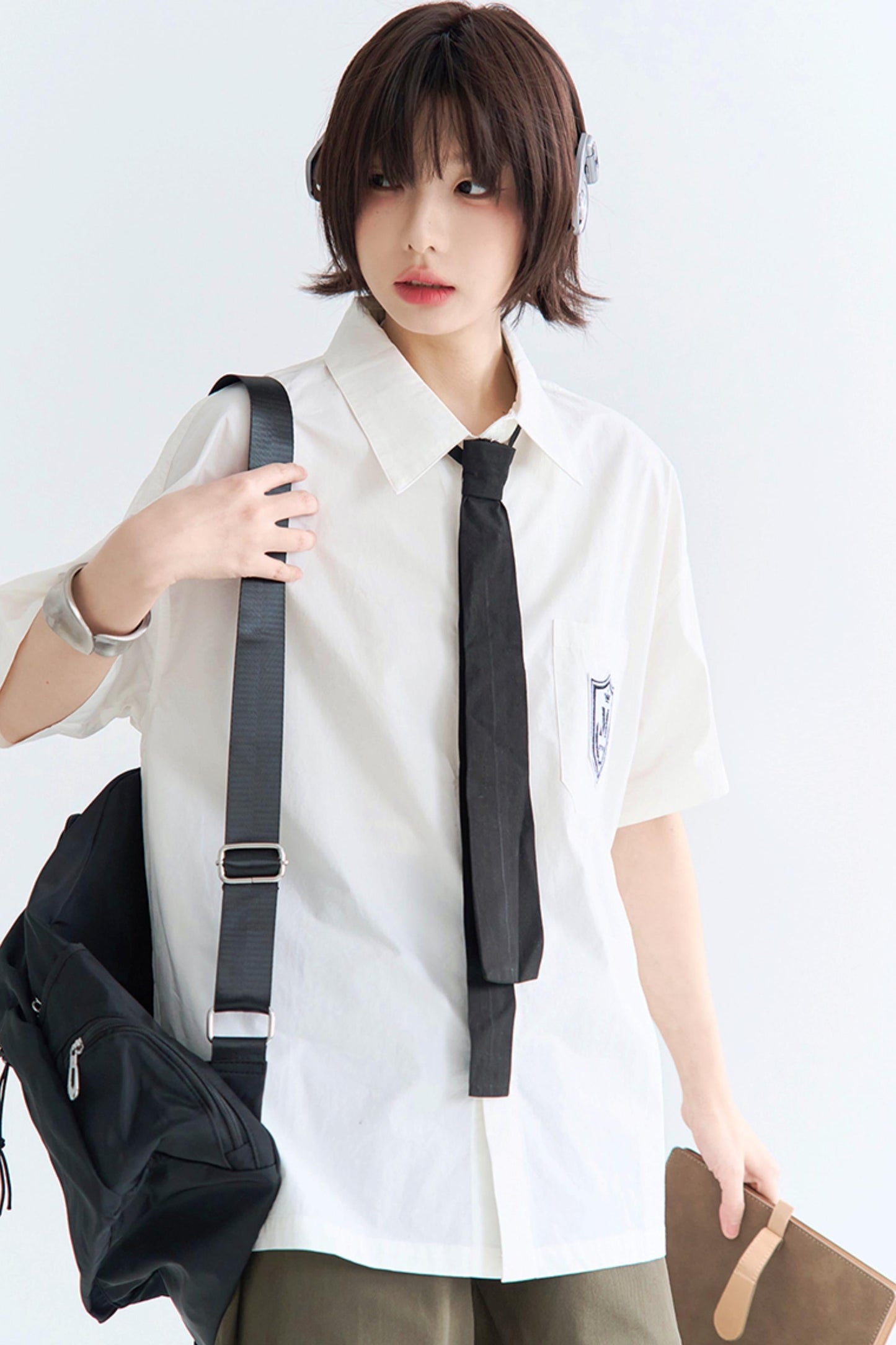 シャツ ゆったり フィット カレッジ