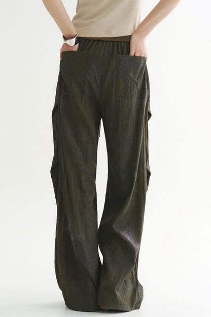 ドレーププリーツカジュアルパンツ