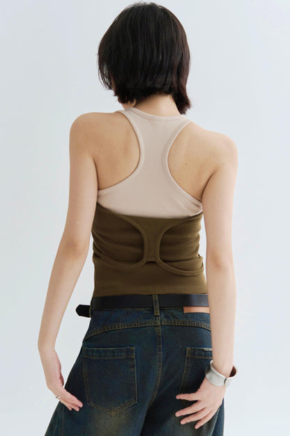 Style Double Layer Slim Camisole