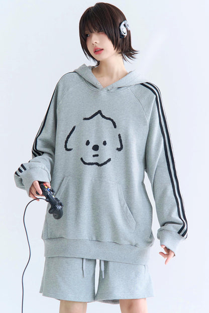 セットアップ スウェットパンツ リラックスフィット プリント