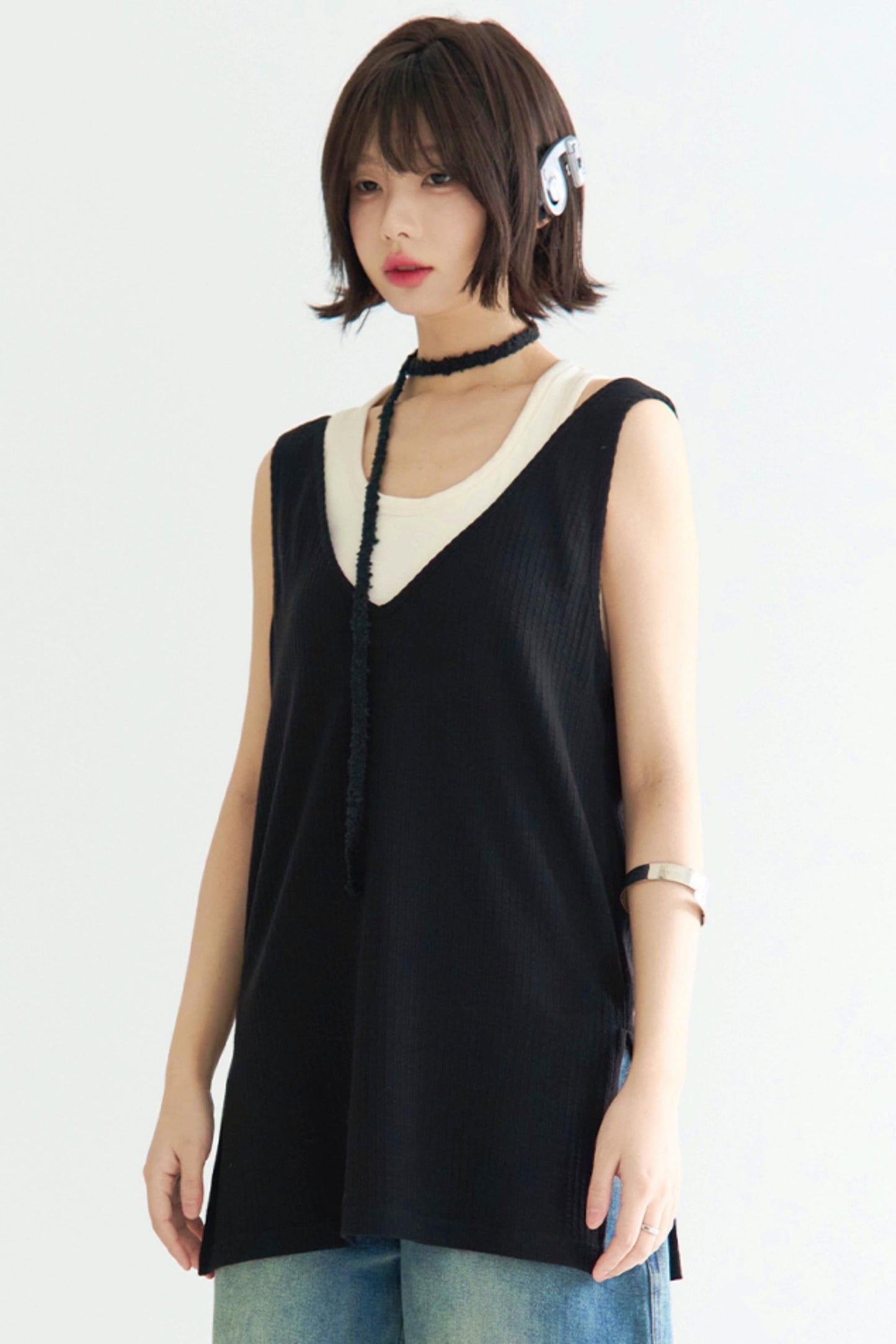 Fit Camisole Schlitz Lose