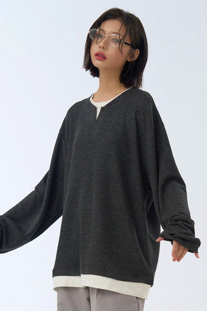 トップス ダークモード ルーズ