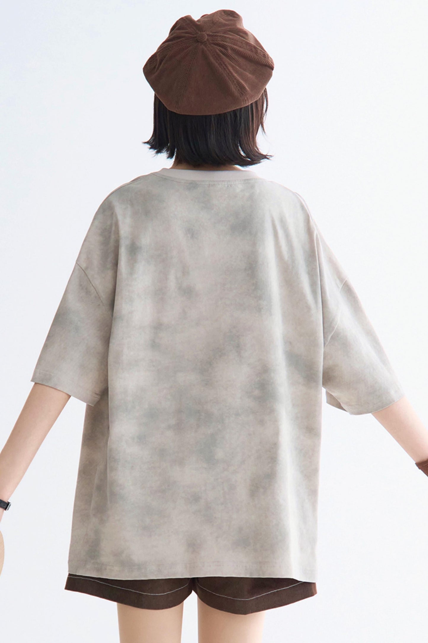 ローズTシャツ タイダイプリント