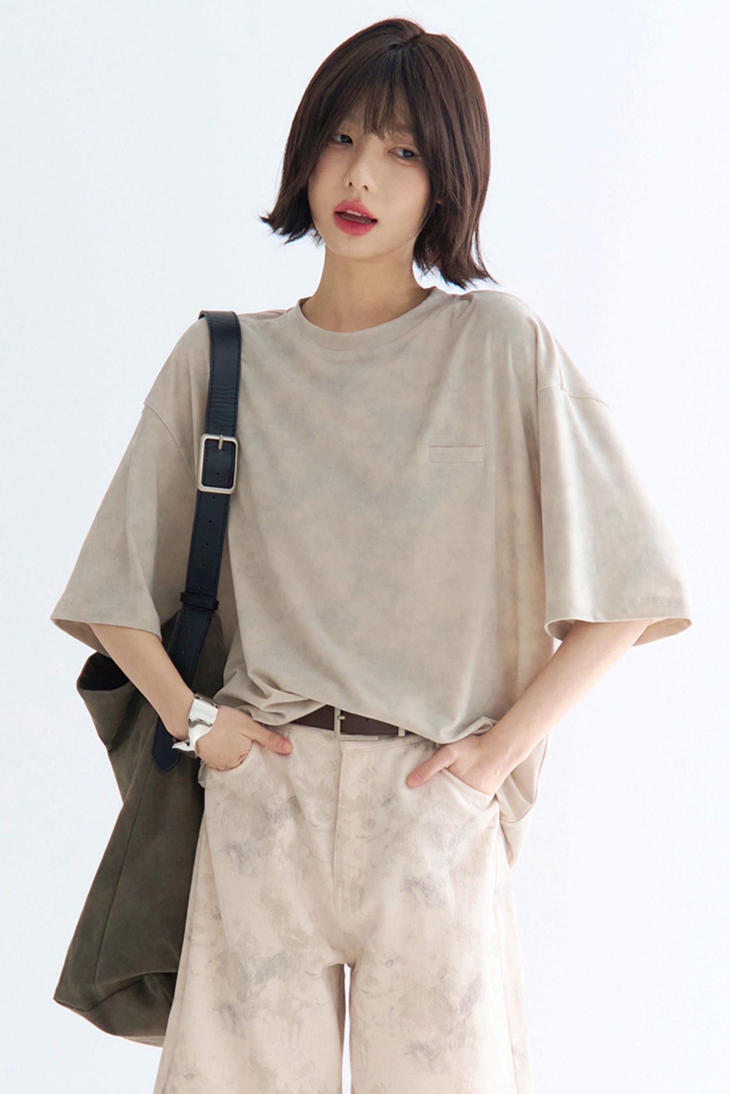 ルーズフィットヤーンディーゼルダイTシャツ