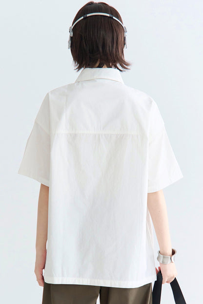 シャツ ゆったり フィット カレッジ