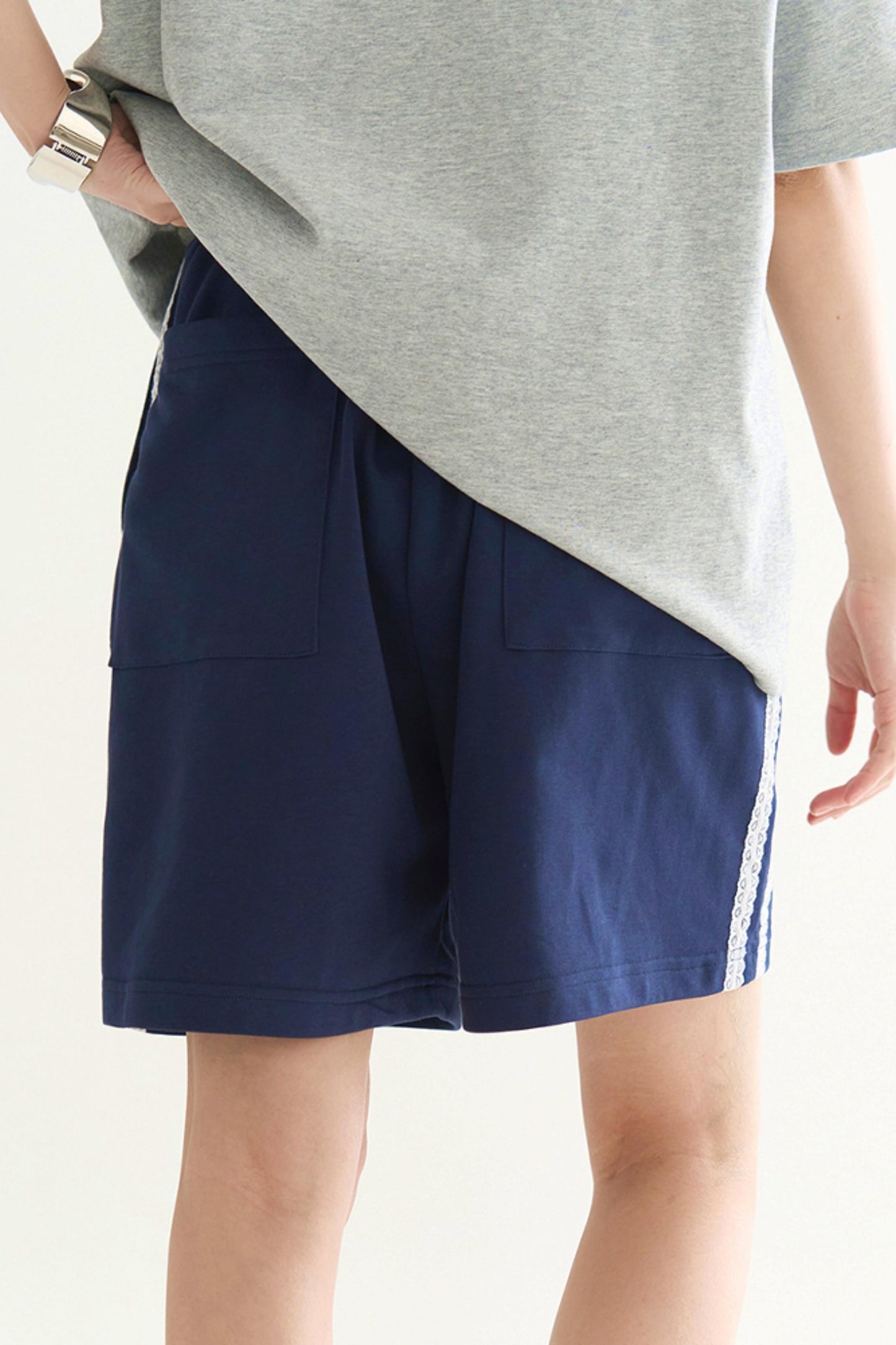 フィットリラックスパッチワークパンツ