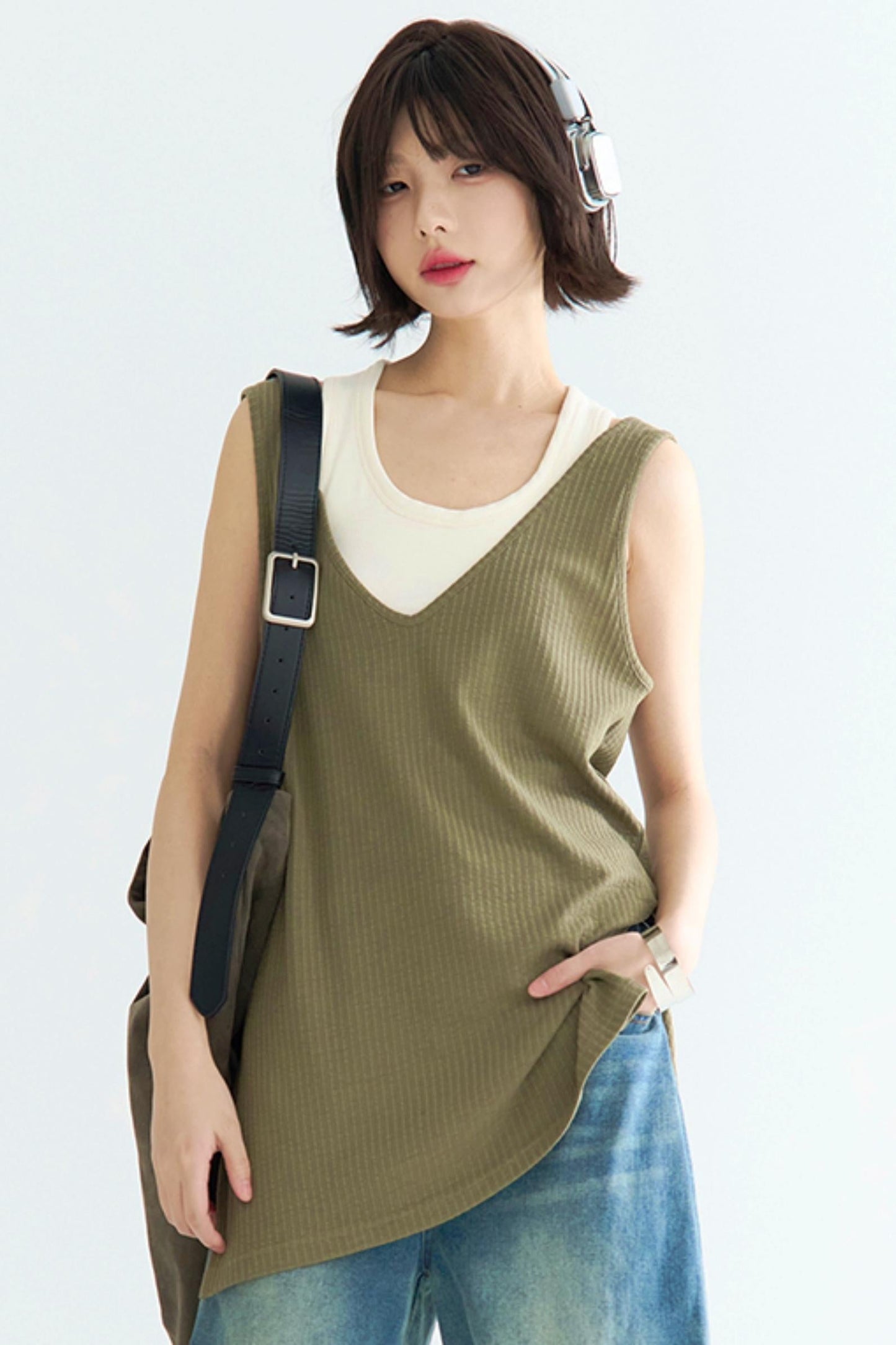 Fit Camisole Schlitz Lose