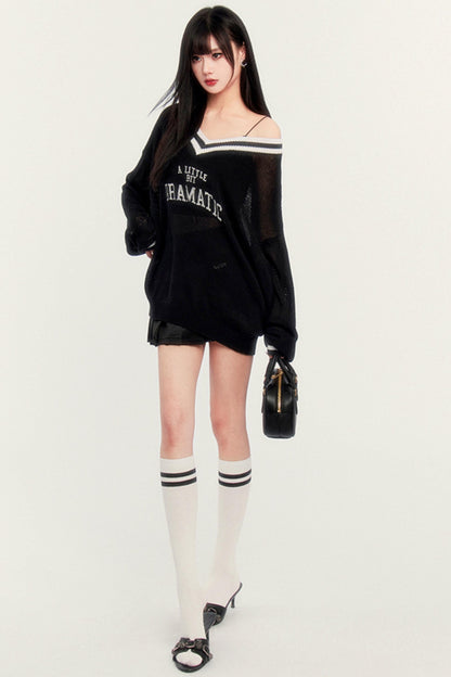 Vネックキャミソールリブソフト