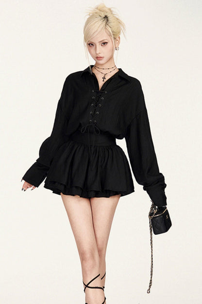 セットアップシャツ フレンチベルト