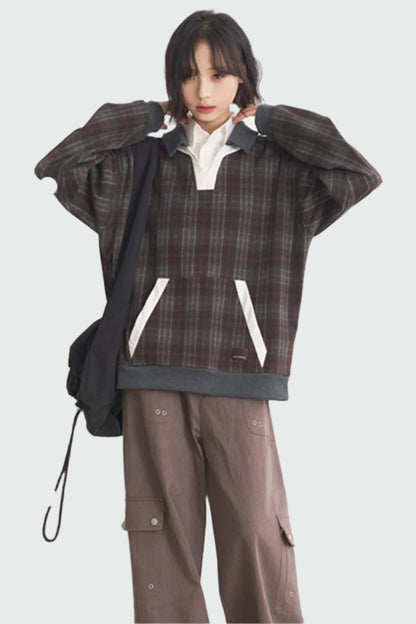 グラビティ・ミュージアム 2025 セーター ストライプ スプリング - パッチワーク