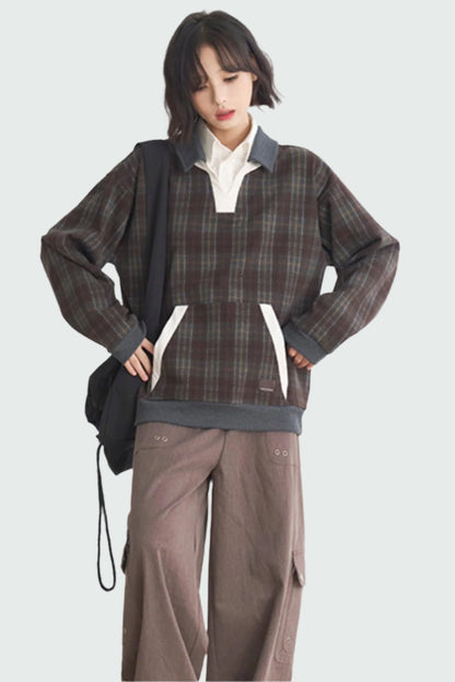 グラビティ・ミュージアム 2025 セーター ストライプ スプリング - パッチワーク