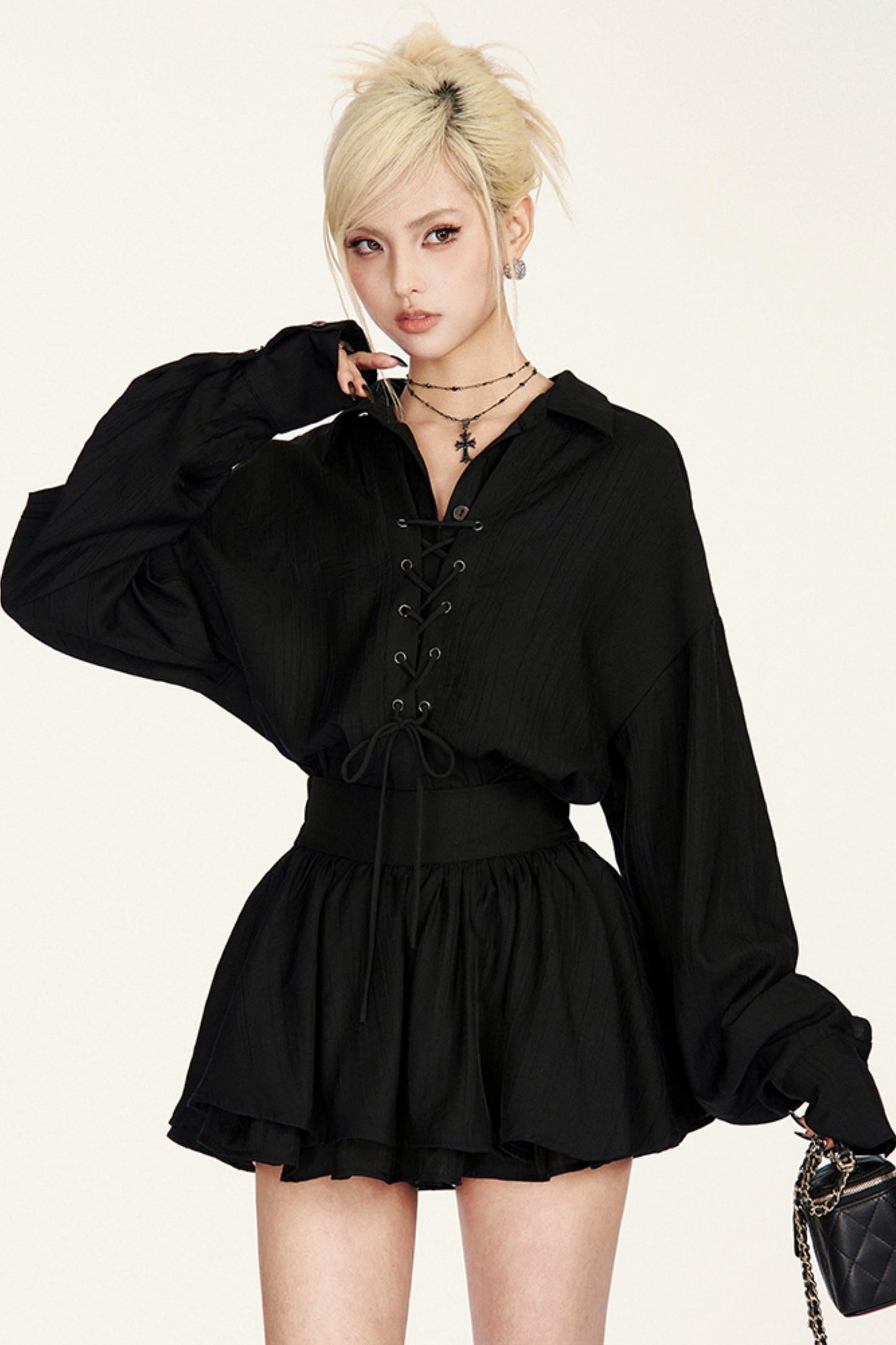 セットアップシャツ フレンチベルト