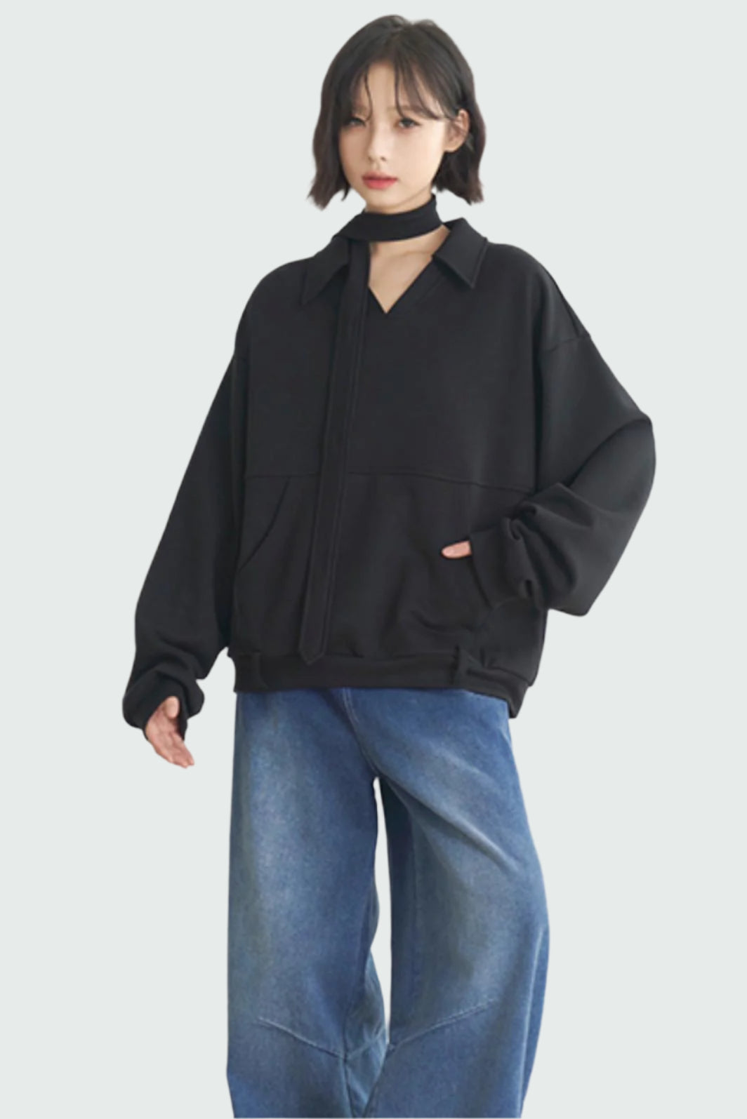 ミュージアムカジュアル Vネック レディース 2025 コレクション スプリング グラビティ プルオーバー