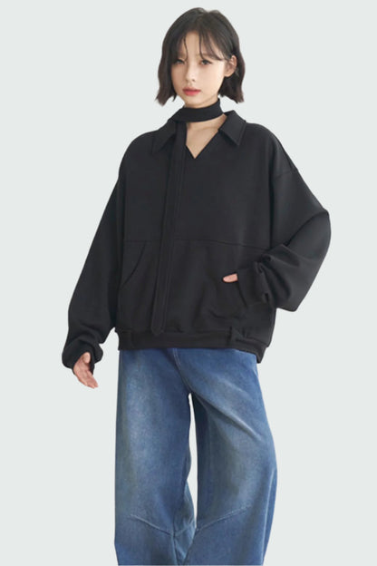 ミュージアムカジュアル Vネック レディース 2025 コレクション スプリング グラビティ プルオーバー