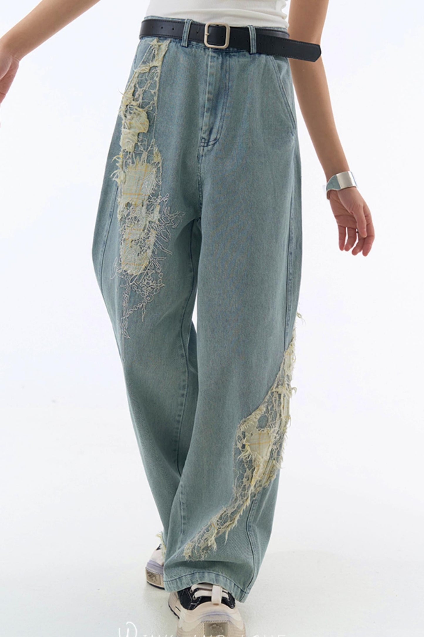 Jeans im Racer-Stil, locker lässig