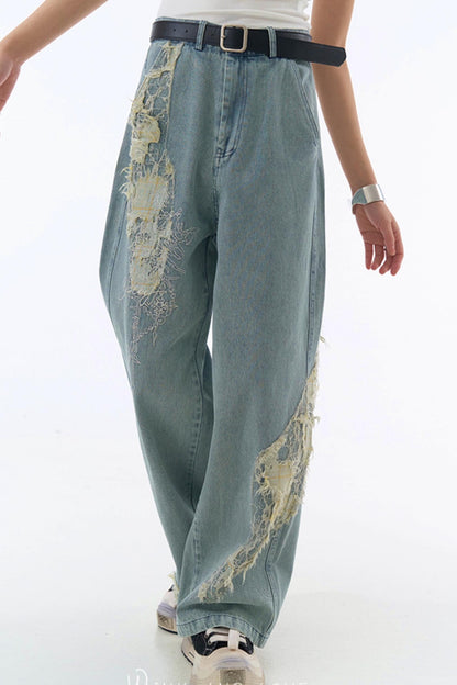 Jeans im Racer-Stil, locker lässig