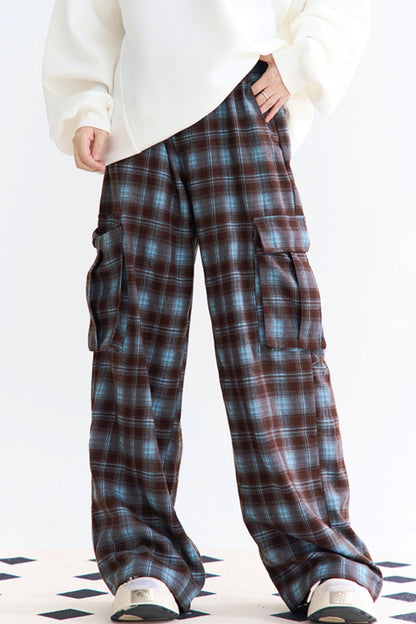 パンツ ウエストチェック ハイワイド