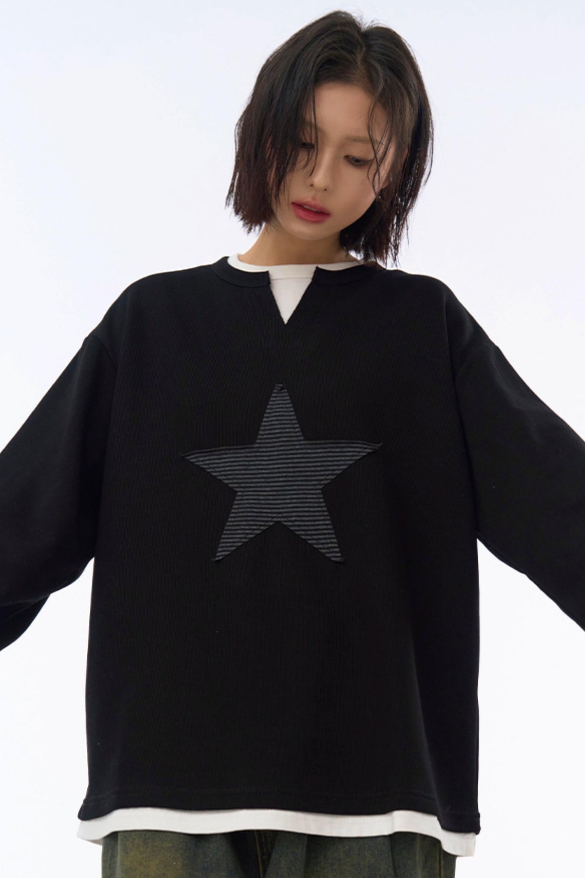 Star Fit Tops Gravity Loose