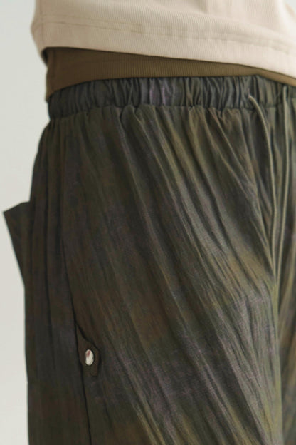 ドレーププリーツカジュアルパンツ