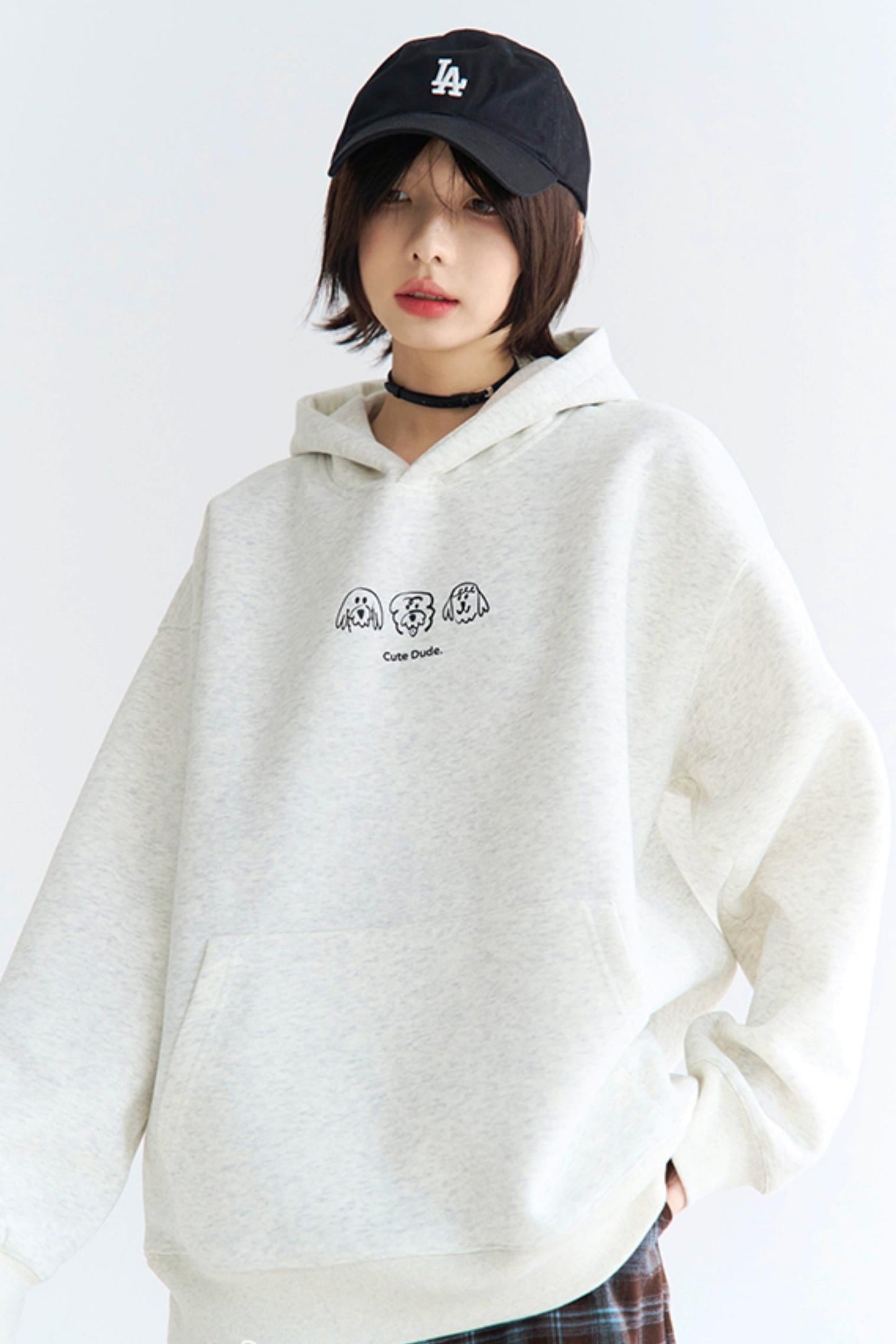 Hooded Print Puppy Sweatshirt