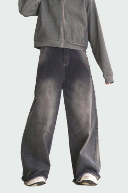 Wide Gravity of Jeans Leg Museum Retro