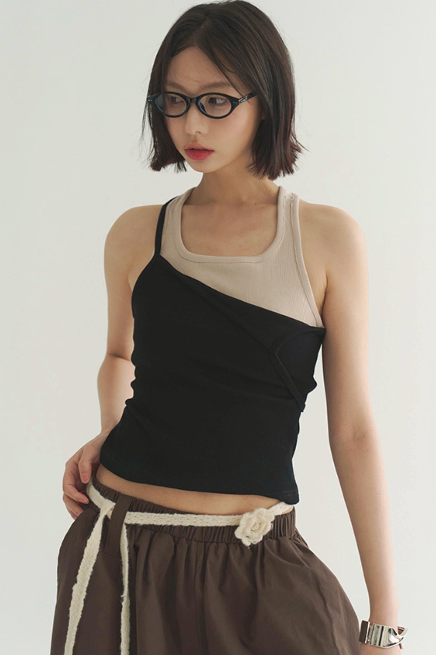 Style Double Layer Slim Camisole