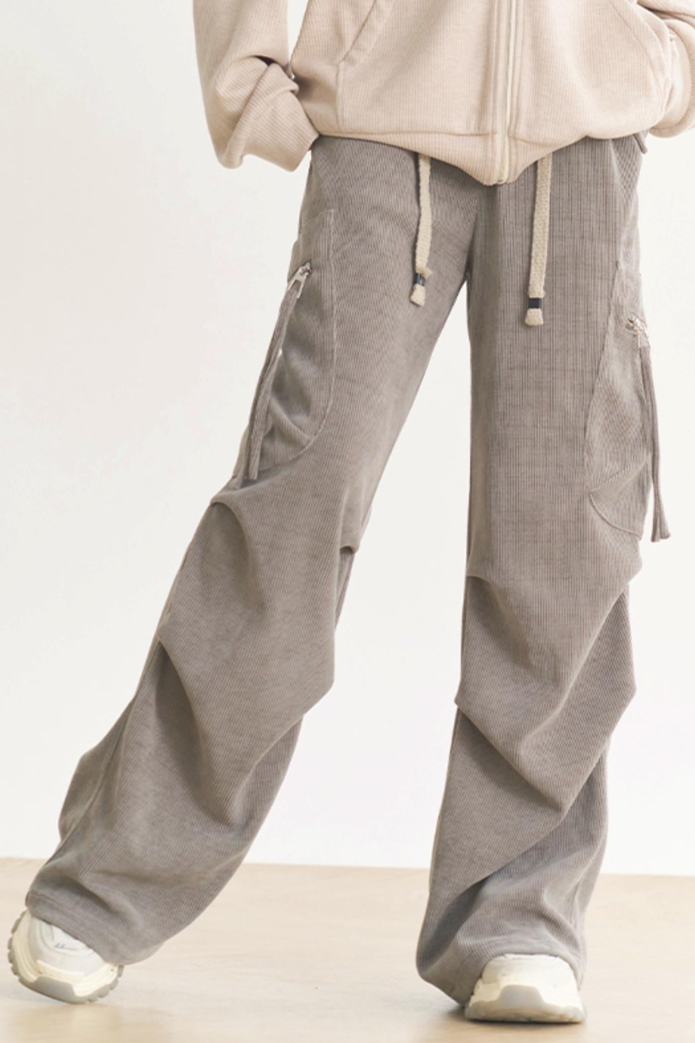 カジュアルワイドミュージアムレッグパンツ レディース グラビティ