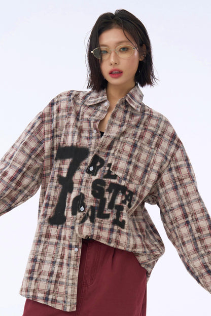 シャツ チェック柄 グラフィック アーバンチェック