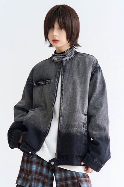ジャケット ジーンズ オンブレ リラックス