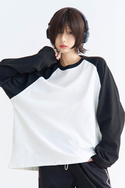 リラックスフィットTシャツ パッチワーク