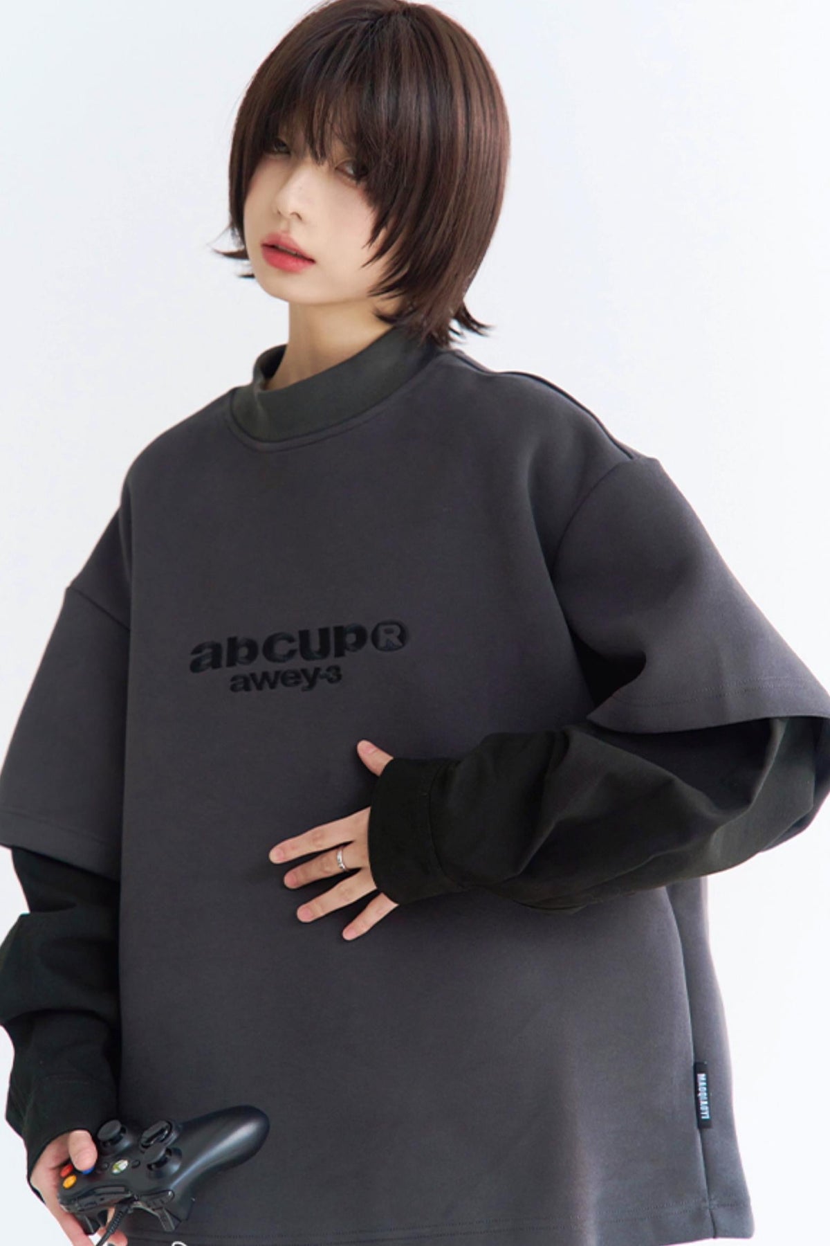 Pull contrasté style couche
