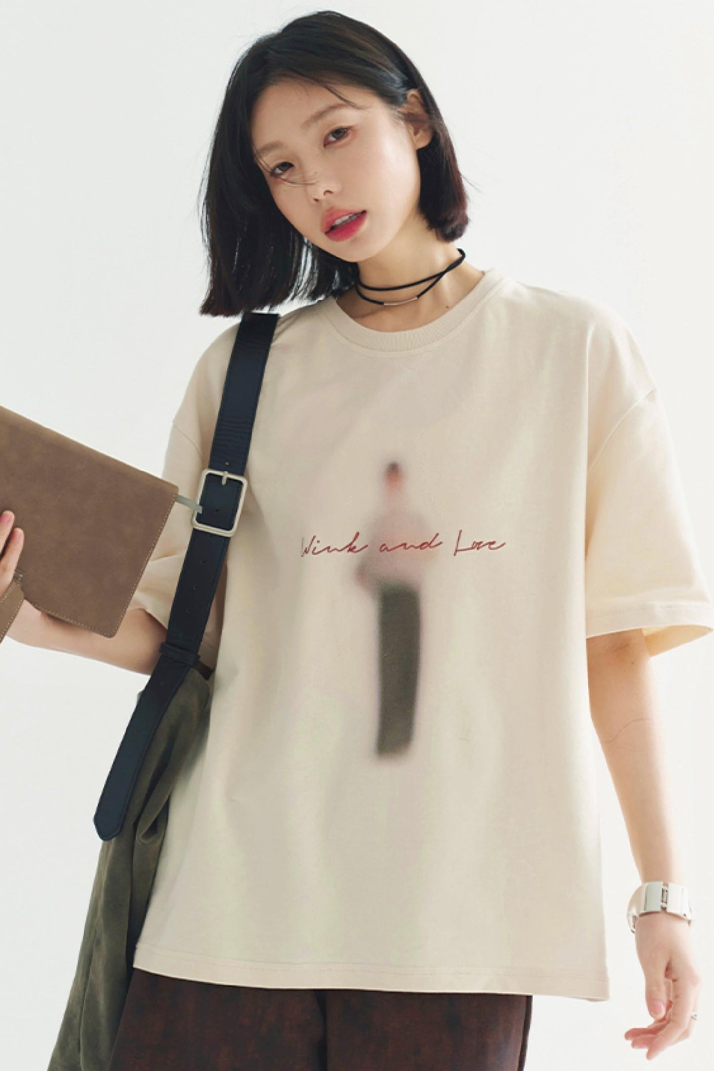 コットンシルエット ブラードTシャツ