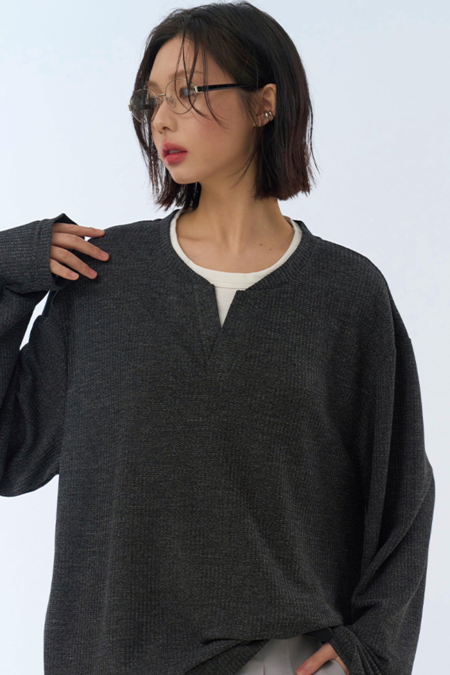 トップス ダークモード ルーズ