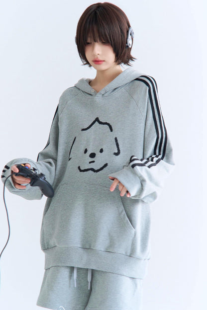 セットアップ スウェットパンツ リラックスフィット プリント