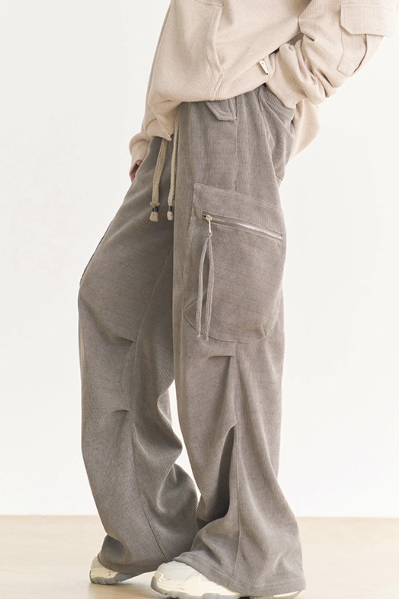 カジュアルワイドミュージアムレッグパンツ レディース グラビティ