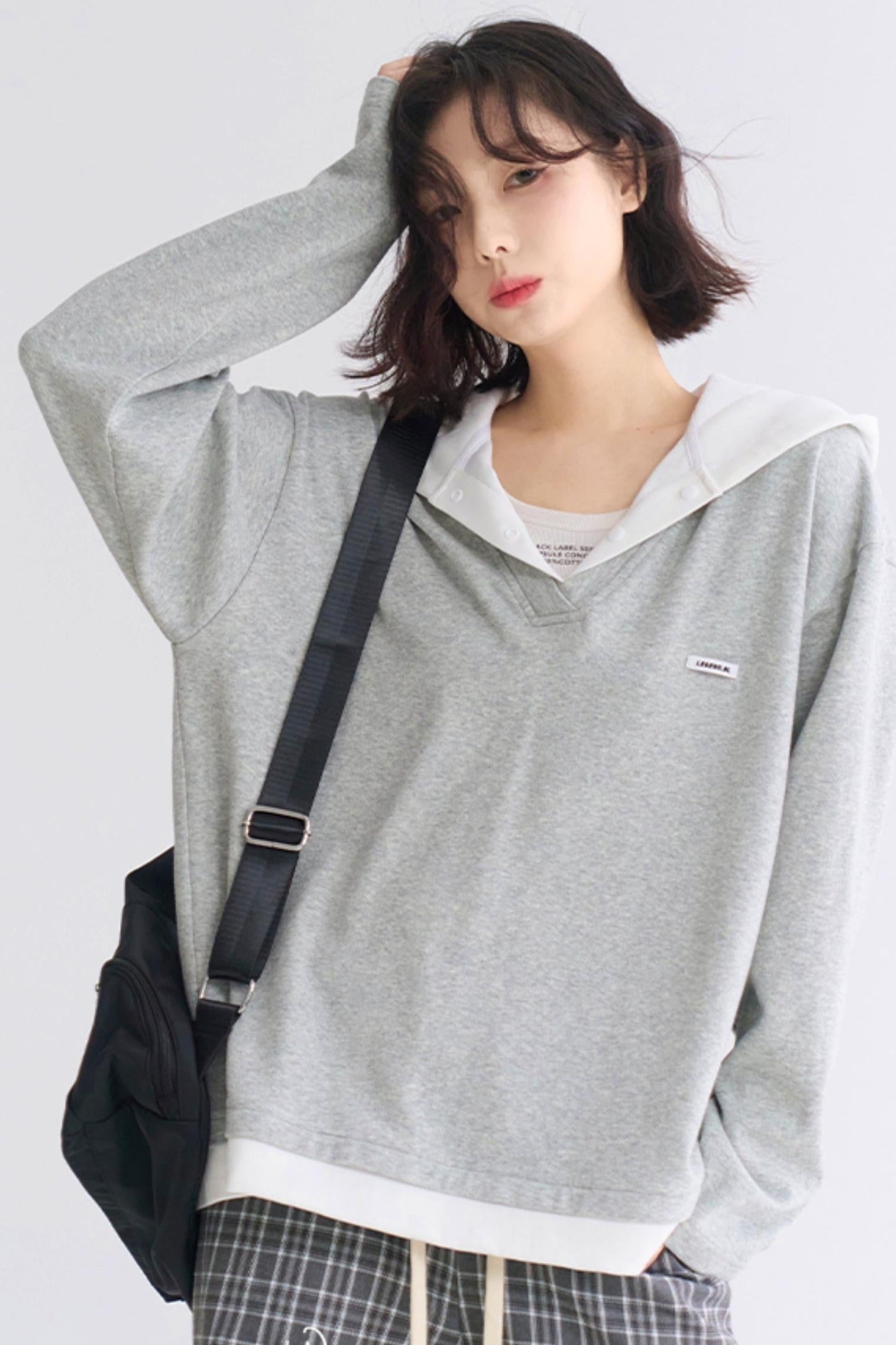 Casual V-Neck Sweatshirt
