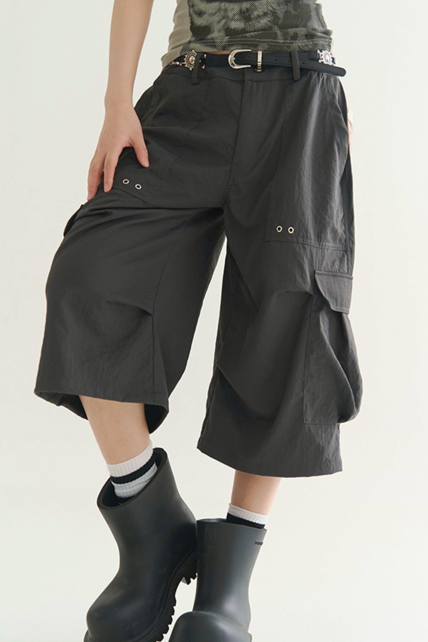 Y2K Cargo Casual Pants Airy