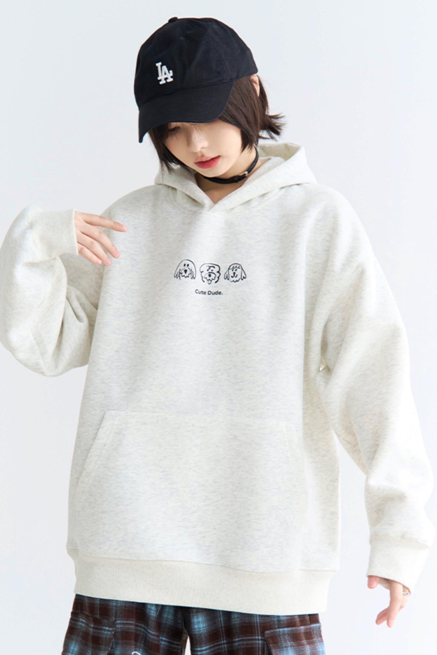 Hooded Print Puppy Sweatshirt