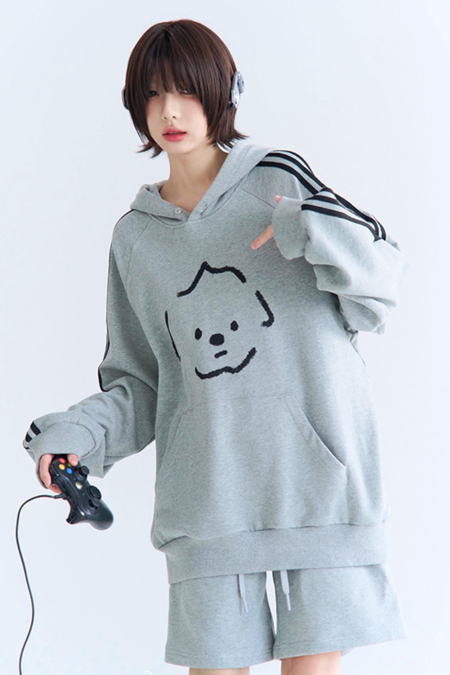 セットアップ スウェットパンツ リラックスフィット プリント