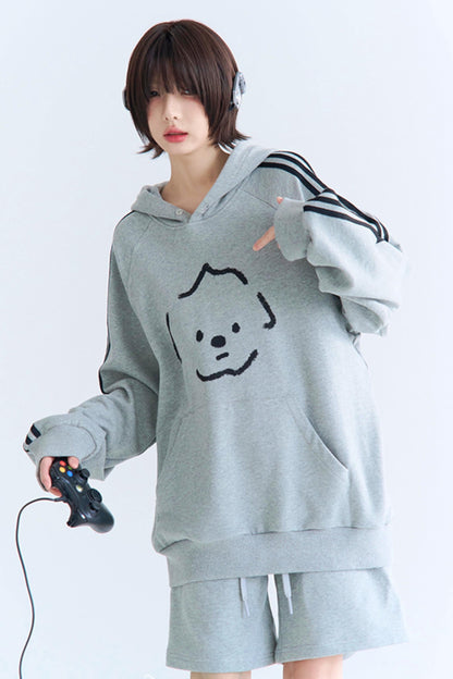 セットアップ スウェットパンツ リラックスフィット プリント